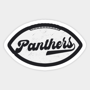 Retro Panthers Football Sticker